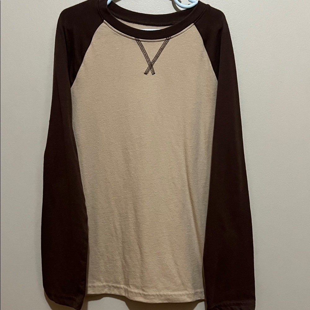 Boys Jumping Beans Brown and Tan Essential Tee